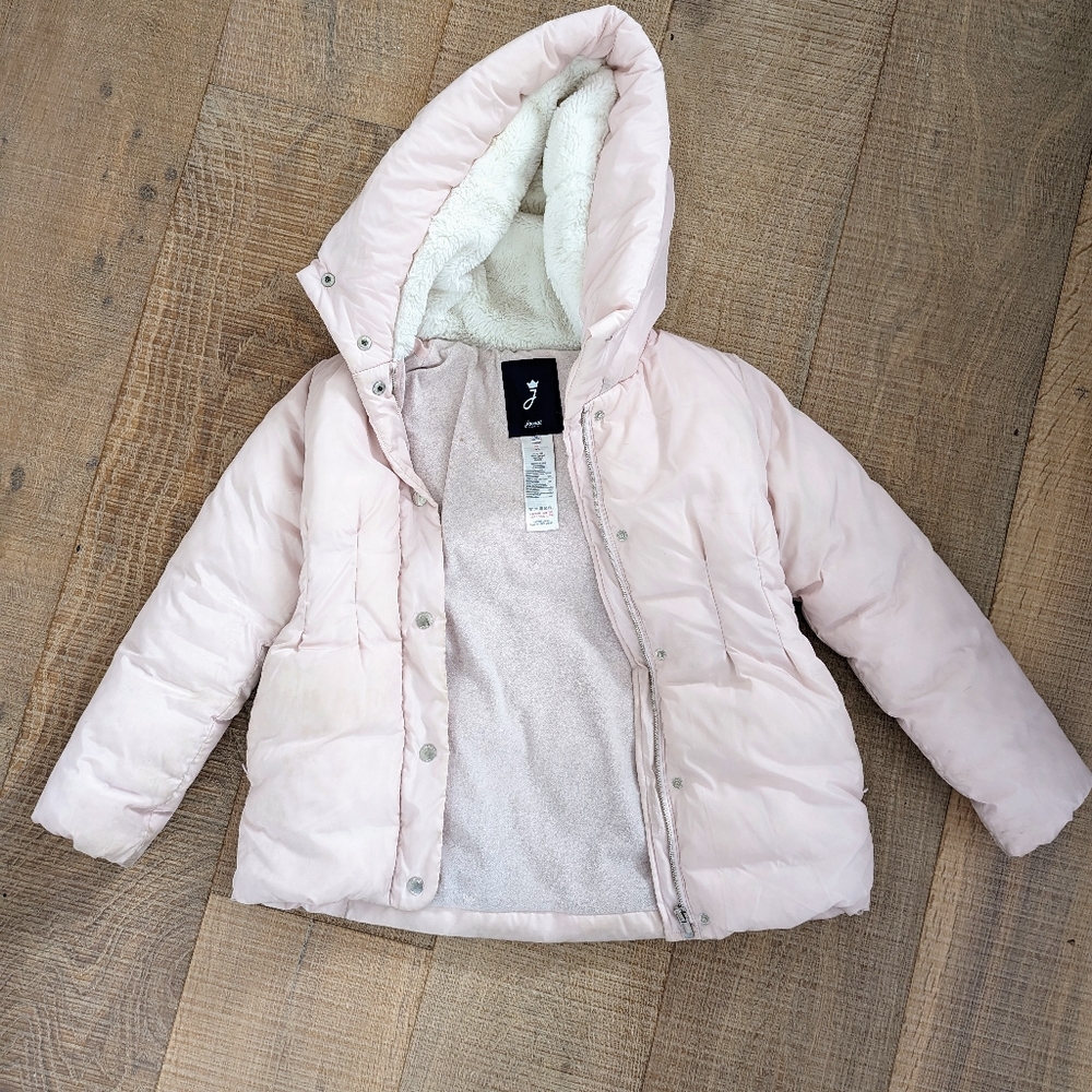Girls Jacadi pink puffer jacket
